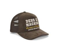 Deus Ex Machina Men's Gumshoe Cord Trucker Cap, Potting Brown, One Size
