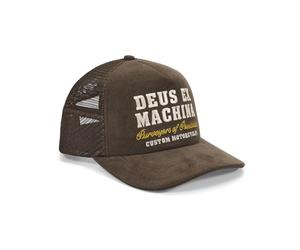 Deus Ex Machina Men's Gumshoe Cord Trucker Cap, Potting Brown, One Size