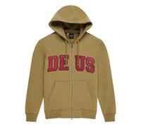 Deus ex Machina | Victory Lap Zip Hoodie | Men's | Varsity Zip Hoodie | Olive Green XL