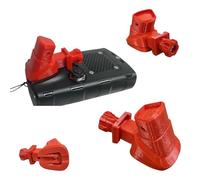 Deus II Remote Locking Mechanism - Secure Remote Control Lock System for XP Deus II, Prevents Accidental Detachment, Easy Installation (Black or Red) (Red)