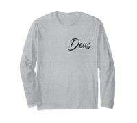 Deus Latin - Minimalist Latin Word for History Long Sleeve T-Shirt