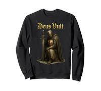 Deus Vult - Catholic Warrior of Christ - Crusader Templar Sweatshirt