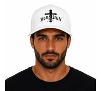 Deus Vult Club | Snap Back Baseball Cap | White | Modern | Sports | Crusader Clothing | Est. 1095