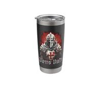 Deus Vult Crusader Knight Knight Templar Stainless Steel Insulated Tumbler