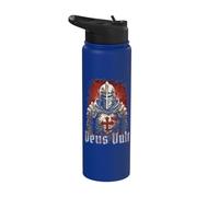 Deus Vult Crusader Knight Templar Stainless Steel Insulated Water Bottle