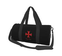 Deus Vult Crusader Templar Cross Convertible Garment Bag with Shoulder Strap Carry on Garment Duffel Bag for Men Women Rolling Foldable for Travel Luggage Bags