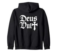DEUS VULT - Epic Catholic Knight Zip Hoodie