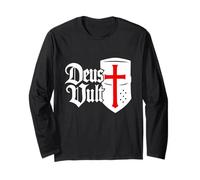 Deus Vult - Epic Knights Templar Helmet Long Sleeve T-Shirt