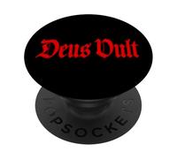 DEUS VULT GOD WILLS IT LATIN PHRASE KNIGHTS TEMPLAR PopSockets Adhesive PopGrip