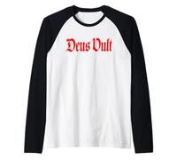 DEUS VULT GOD WILLS IT LATIN PHRASE KNIGHTS TEMPLAR Raglan Baseball Tee
