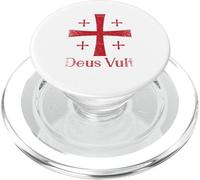 Deus Vult Gott willes es Latin Templar PopSockets PopGrip for MagSafe