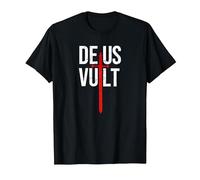 Deus Vult I God Wills It I First Crusader T-Shirt, Men, Black, 6X-Large