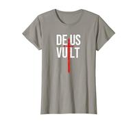 Deus Vult I God Wills It I First Crusader T-Shirt, Women, Slate Grey, Small