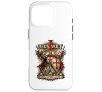 Deus Vult In Hoc Signo Vinces Medieval Latin Knight Crusader Case for iPhone 16 Pro