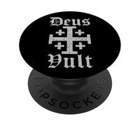 Deus Vult | Jerusalem Cross | Christian Templar PopSockets Adhesive PopGrip
