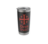 Deus Vult - Jerusalem Cross Stainless Steel Insulated Tumbler