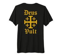 Deus Vult - Kingdom of Jerusalem - Jerusalem Cross Premium T-Shirt
