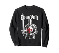 Deus Vult Knight Templar Crusader Medieval Sword Sweatshirt