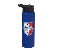 Deus Vult Knight Templar Shield Crusader Cross Stainless Steel Insulated Water Bottle
