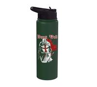 Deus Vult - Knight Templar - Vintage Crusader Stainless Steel Insulated Water Bottle