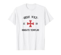 Deus Vult Knights Templar Cross Medieval Crusades Gift T-Shirt