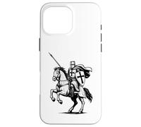 Deus Vult, Medieval Crusader Riding a Horse, catholic legend Case for iPhone 16 Pro Max