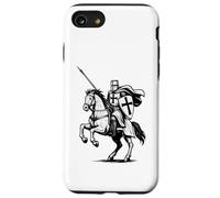 Deus Vult, Medieval Crusader Riding a Horse, catholic legend Case for iPhone SE (2020) / 7/8