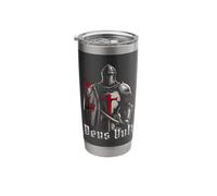 Deus Vult Medieval Templar Knight Crusader Stainless Steel Insulated Tumbler