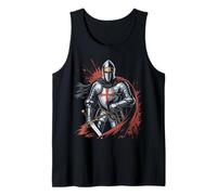Deus Vult Medieval Templar Knight Crusader Tank Top