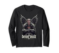 Deus Vult Medieval Templar Knight Crusades Long Sleeve T-Shirt