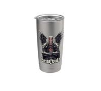 Deus Vult Medieval Templar Knight Crusades Stainless Steel Insulated Tumbler