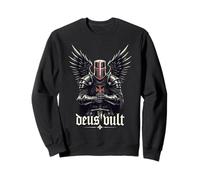 Deus Vult Medieval Templar Knight Crusades Sweatshirt