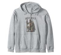 Deus Vult - Minimalist Latin Word for History 001 Zip Hoodie