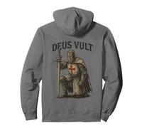 Deus Vult - Minimalist Latin Word for History- Back 002 Pullover Hoodie