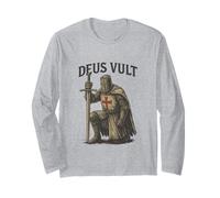 Deus Vult - Minimalist Latin Word for History Long Sleeve T-Shirt