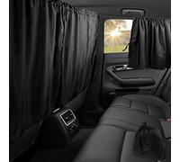Deuson Car Privacy Curtains Universal Car Divider Curtain Between Rear Seat Auto Blackout Curtains Car Sun Shades Side Window Covers Car Accessories for Travel Camping Nap Sleeping N