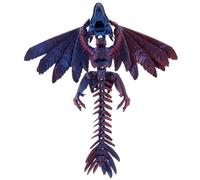 Deuson Feathered Wyvern Dragon 3D Printed Dragon Funny Articulated Dragon Decorative 3D Dragon Joints Mobile Dragon Toy for Home Office Desk Decor(Black-Meihong)