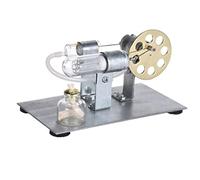 Deuson Stirling Engine Motor Kit Mini Hot Air Stirling Engine Motor Model Streaming Power Physics Experiment Educational Toy Learning Science Experiment Toys for Kids Students N