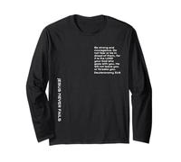 Deuteronomy 31:6, Be Strong and Courageous, Christian Long Sleeve T-Shirt
