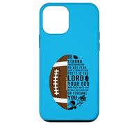 Deuteronomy 31:6 Christian Bible Verse Football Case for iPhone 12 mini