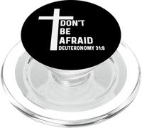 Deuteronomy 31:8 31 8 God Jesus Christian Don't Be Afraid PopSockets PopGrip for MagSafe