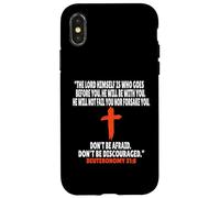 Deuteronomy 31:8 Bible Verses Scripture Case for iPhone X/XS