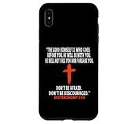 Deuteronomy 31:8 Bible Verses Scripture Case for iPhone XS Max