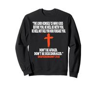 Deuteronomy 31:8 Bible Verses Scripture Sweatshirt
