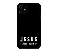 Deuteronomy 6:4 6 4 Faith God Jesus Christian God Israel Case for iPhone 11