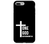 Deuteronomy 6:4 6 4 - God Jesus Quote Cross One Case for iPhone 7 Plus/8 Plus