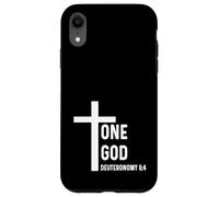 Deuteronomy 6:4 6 4 - God Jesus Quote Cross One Case for iPhone XR