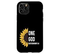 Deuteronomy 6:4 6 4 God Jesus Religious One Quote Christian Case for iPhone 11 Pro