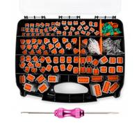 Deutsch Connector Kit, 706 Pcs Automotive Electrical Terminal Set Use for Deutsch DT Series, 2 3 4 6 8 12 Pin Connectors, With Wedgelock & Removal Tool, Waterproof Electrical Connectors Set