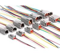 Deutsch DTM 2/3/4/6/8/12 Pin Pre-wired Electrical Wire Connector Set 20-24 AWG (6 PIN)
